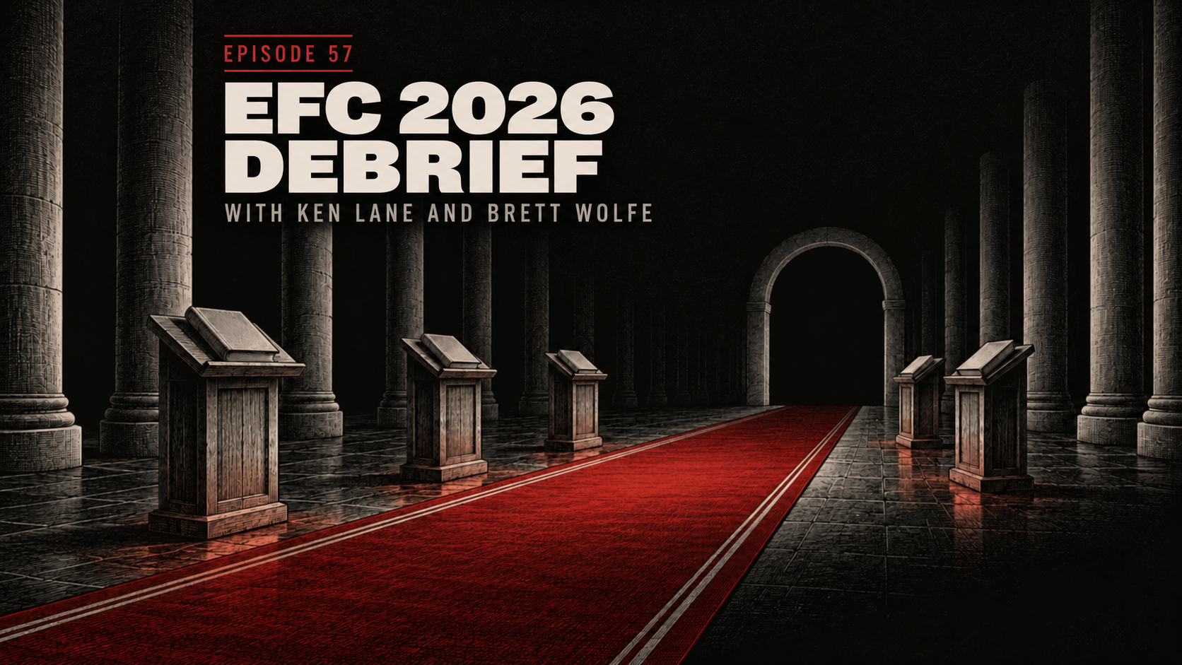 Illustration for the Mystic Tye journal essay “EFC 2026 Debrief: Troy, Ken Lane, and Brett Wolfe on What Worked and What Changes for EFC 2027”