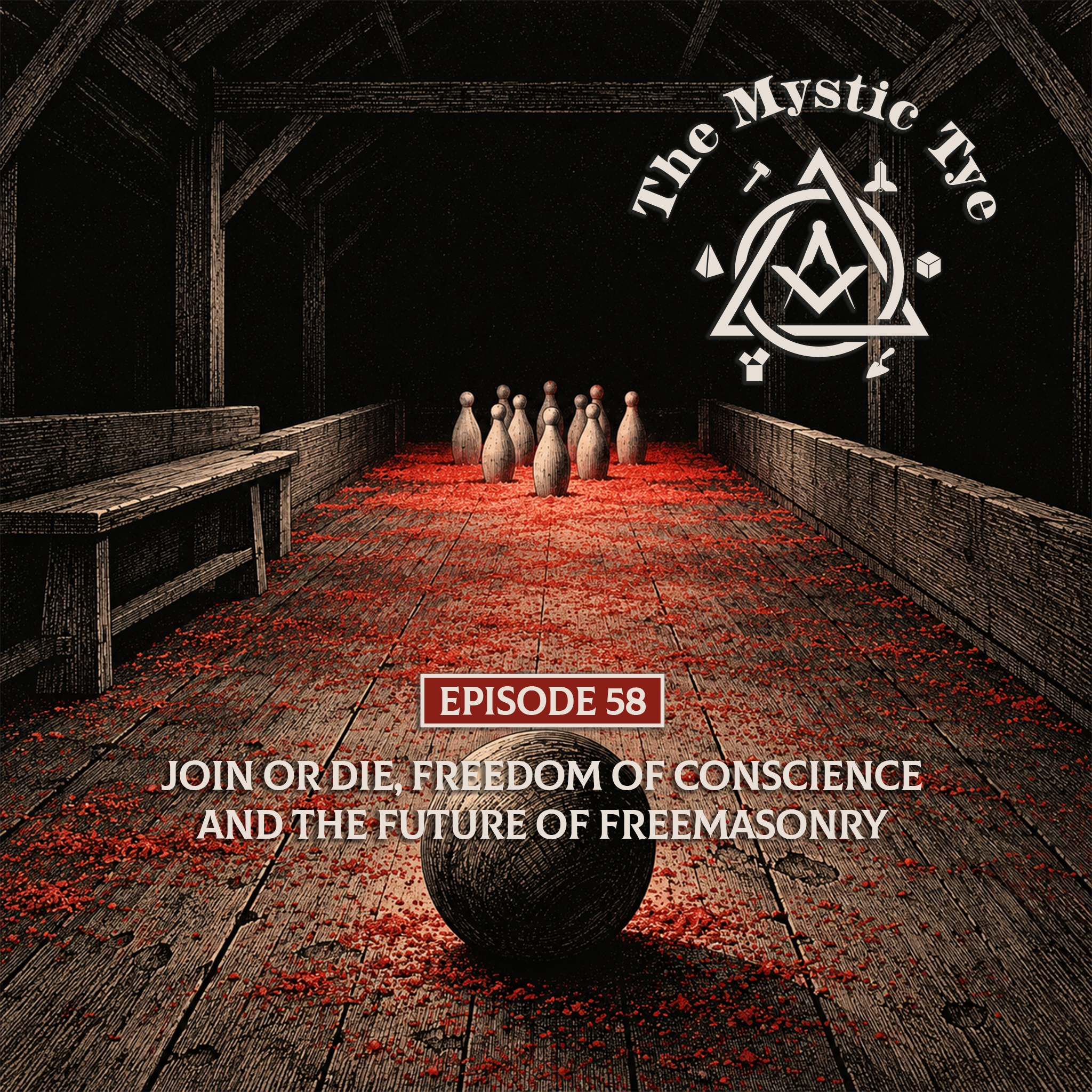 The Mystic Tye episode 58 cover art — “Join or Die and Freedom of Conscience” with Troy Spreeuw
